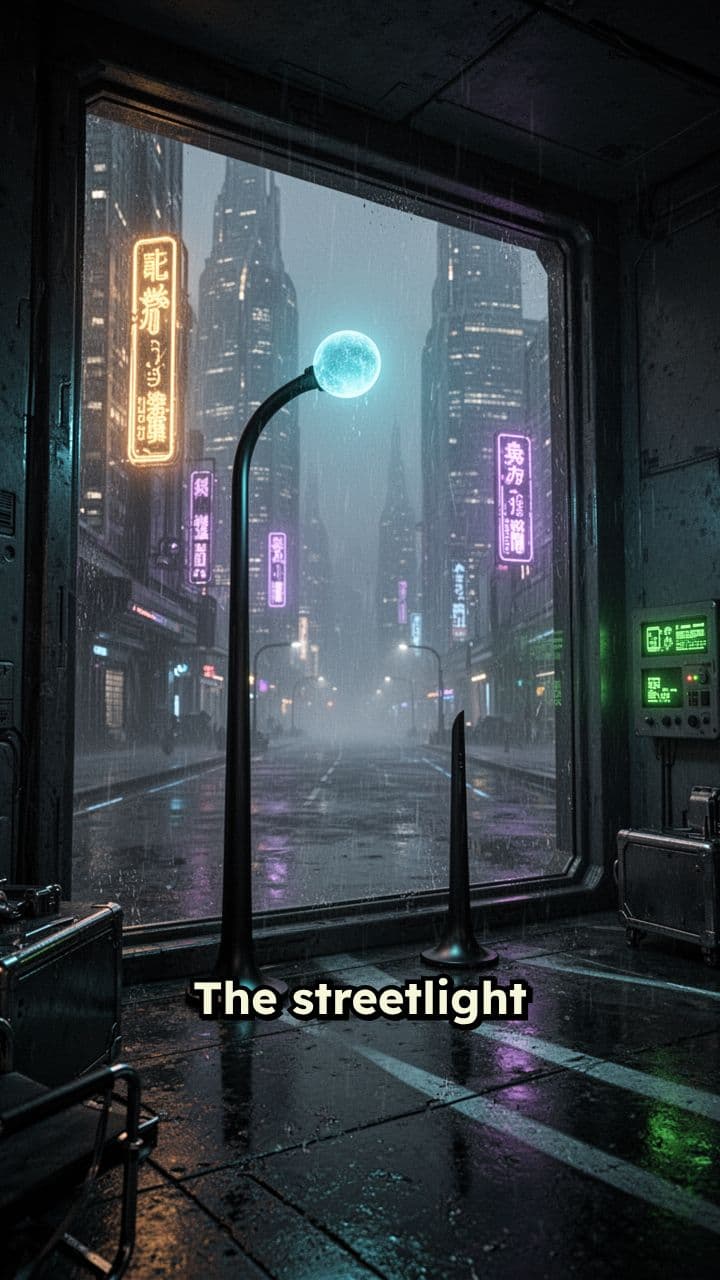 Three Flickers Under the Streetlight