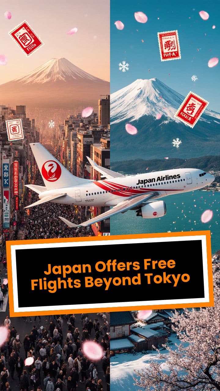 Japan Offers Free Flights Beyond Tokyo