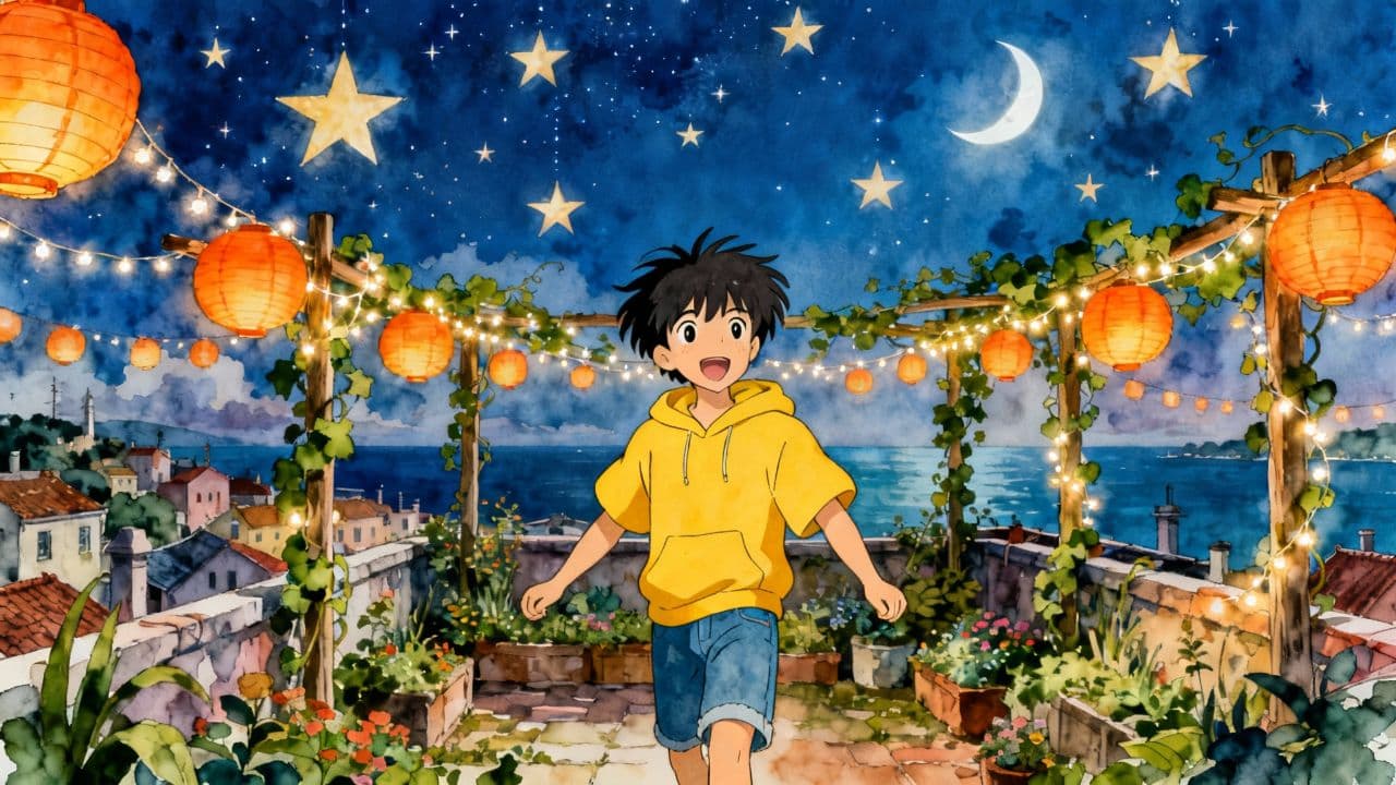 별빛 아래 행복한 밤