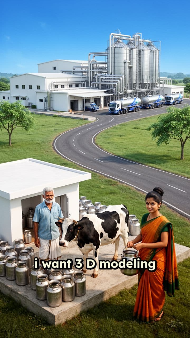 AMUL Supply Chain 3D Video Design