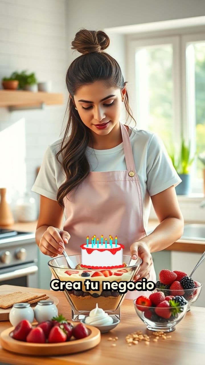 Crea tu negocio de repostería sin horno