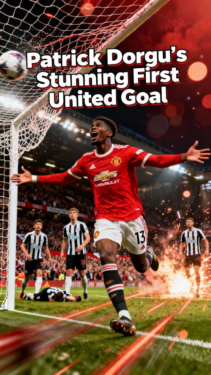Patrick Dorgu's Stunning First United Goal