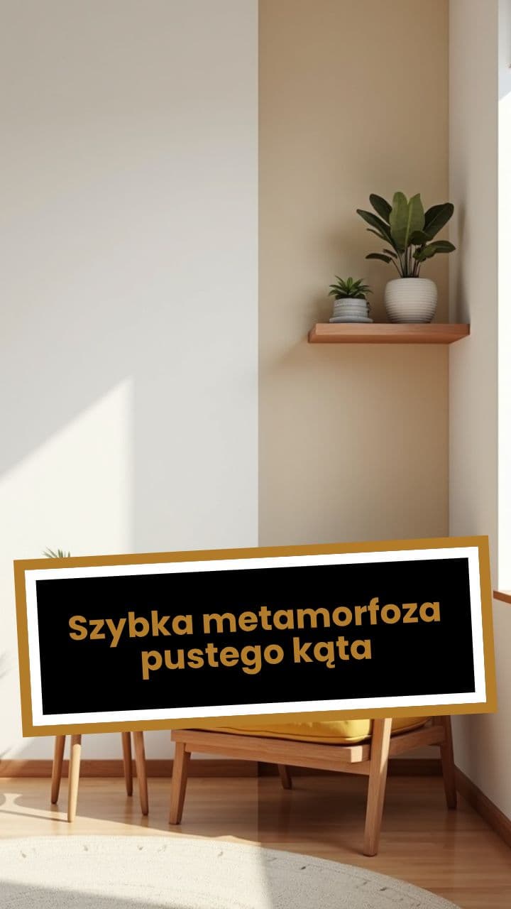 Szybka metamorfoza pustego kąta