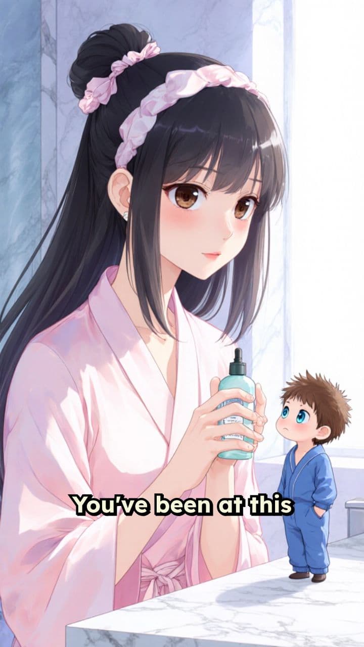 Skincare Routine with a Tiny Companion