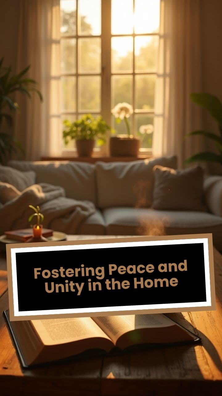 Fostering Peace and Unity in the Home