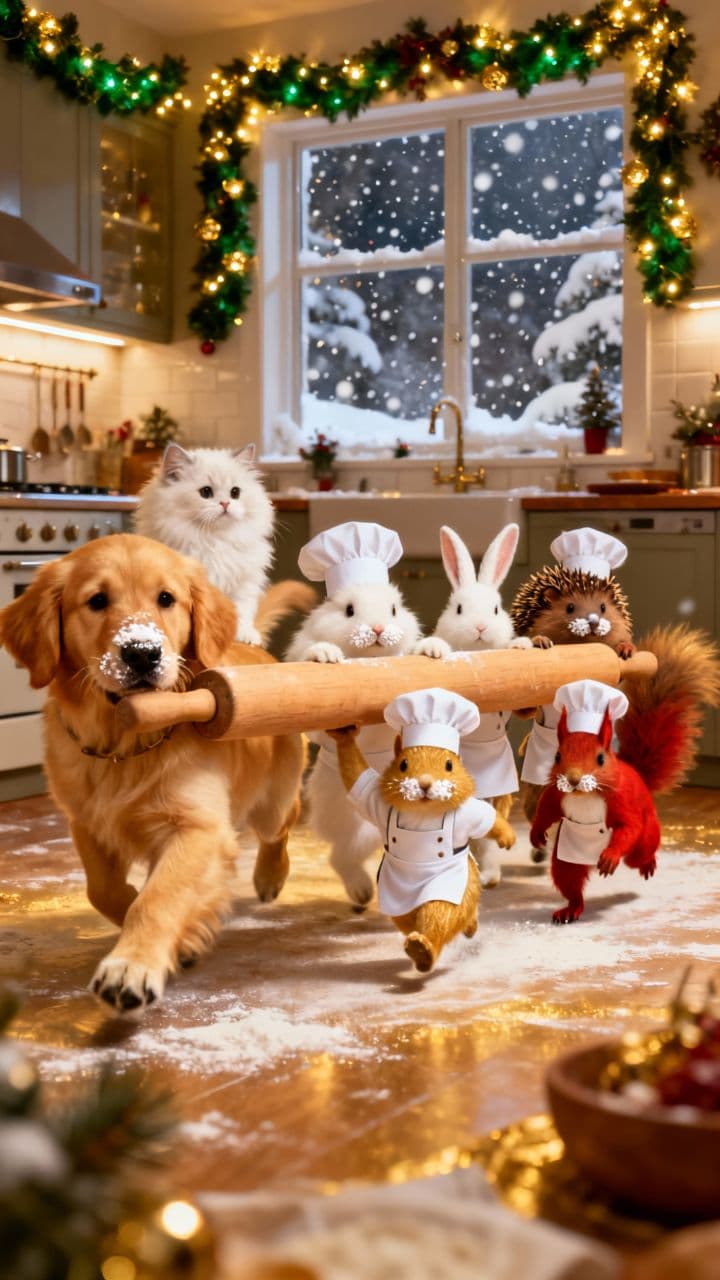 Weihnachtliche Back-Chaos-Crew