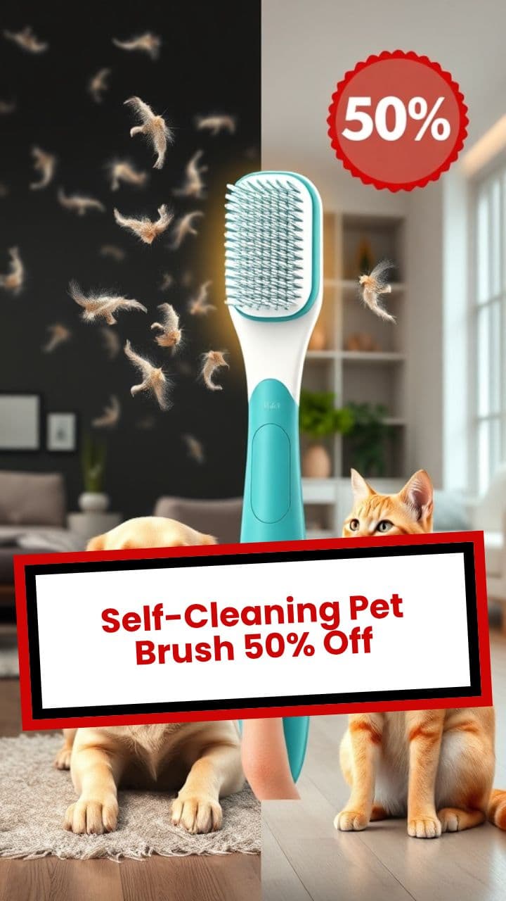 Self-Cleaning Pet Brush 50% Off