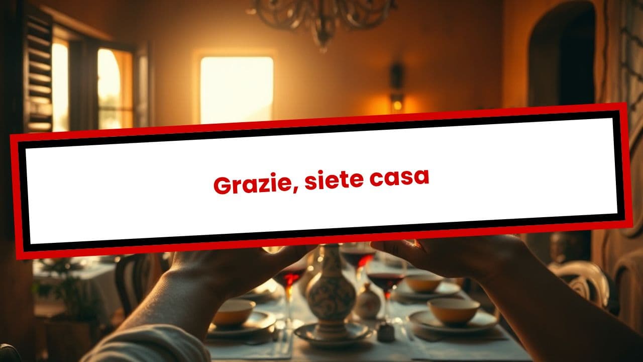 Grazie, siete casa