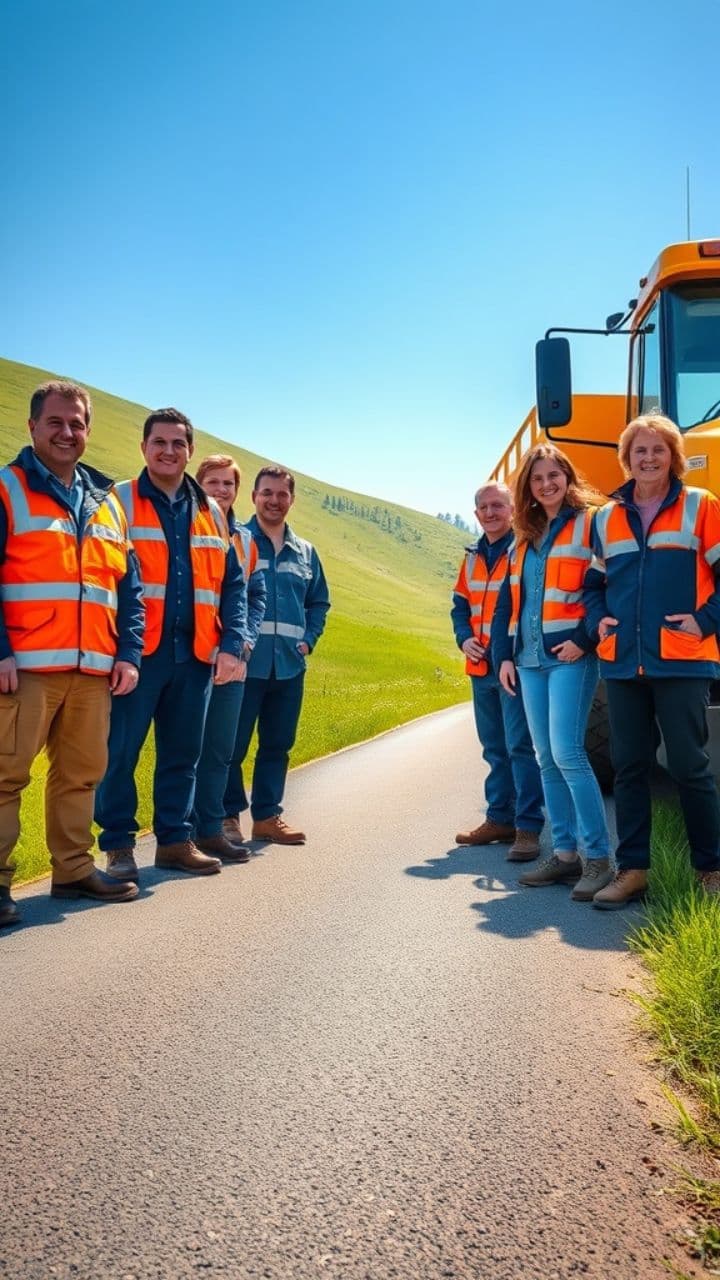 Magyar Közút Karbantartó Szóró Show