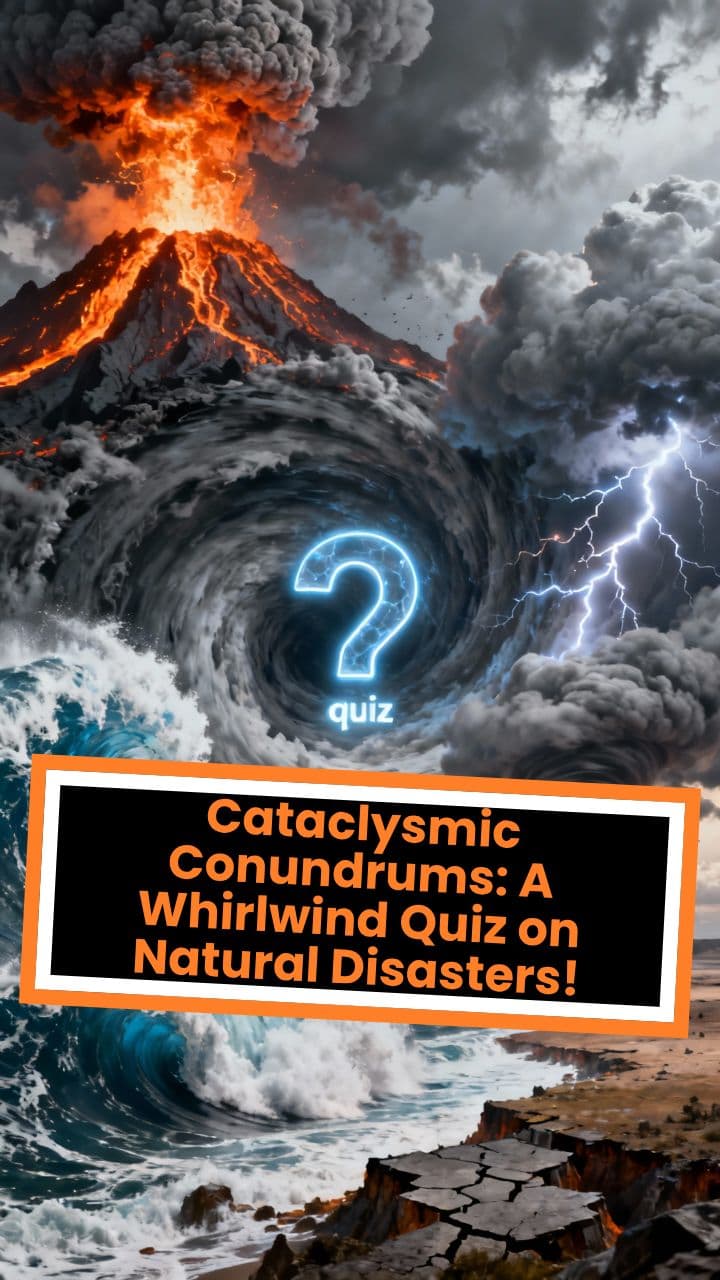 Cataclysmic Conundrums: A Whirlwind Quiz on Natural Disasters!