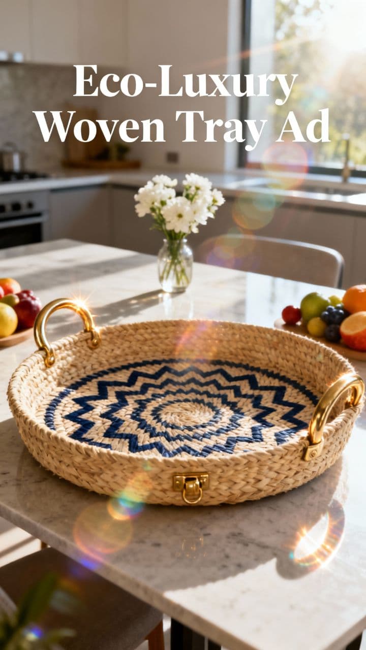 Eco-Luxury Woven Tray Ad