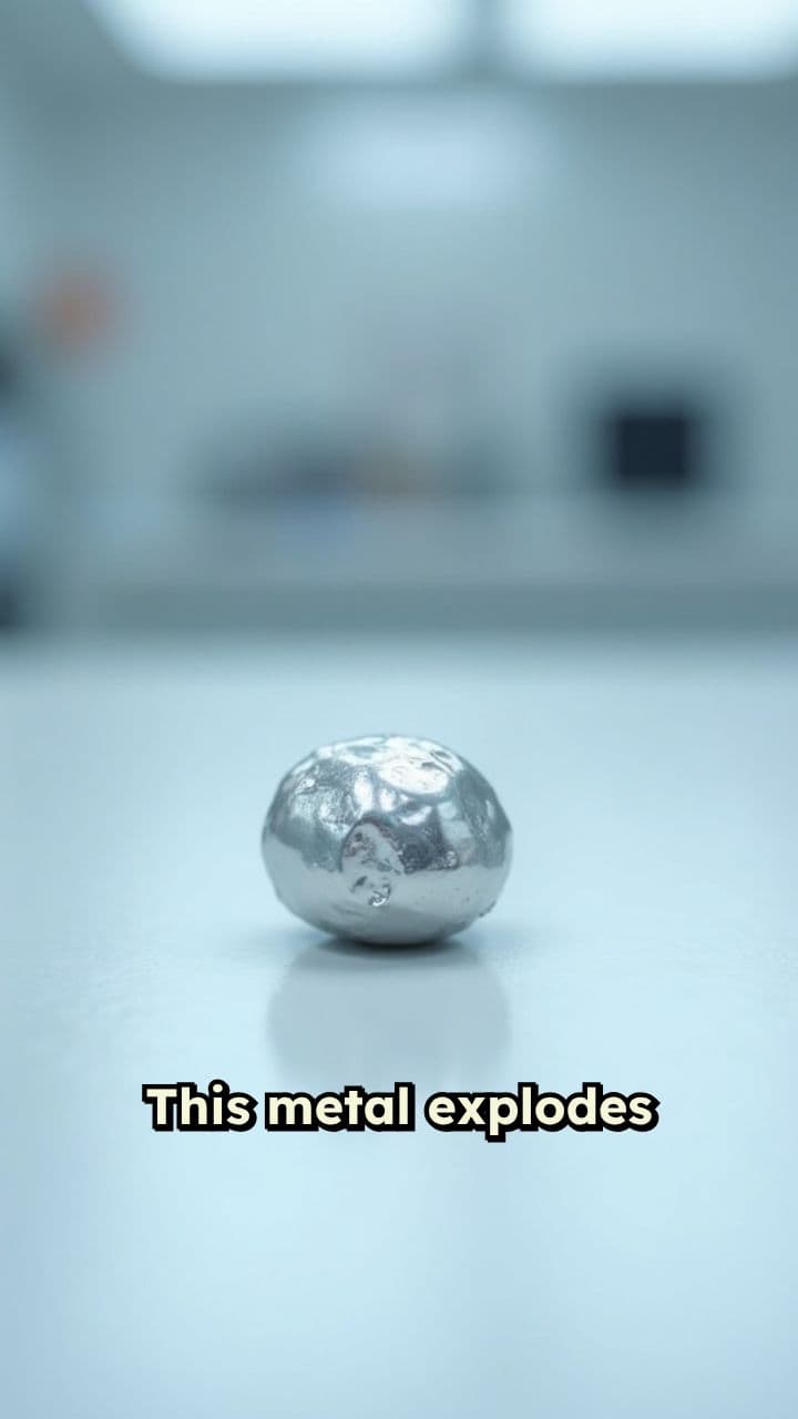 Lithium's Violent Reaction with Water