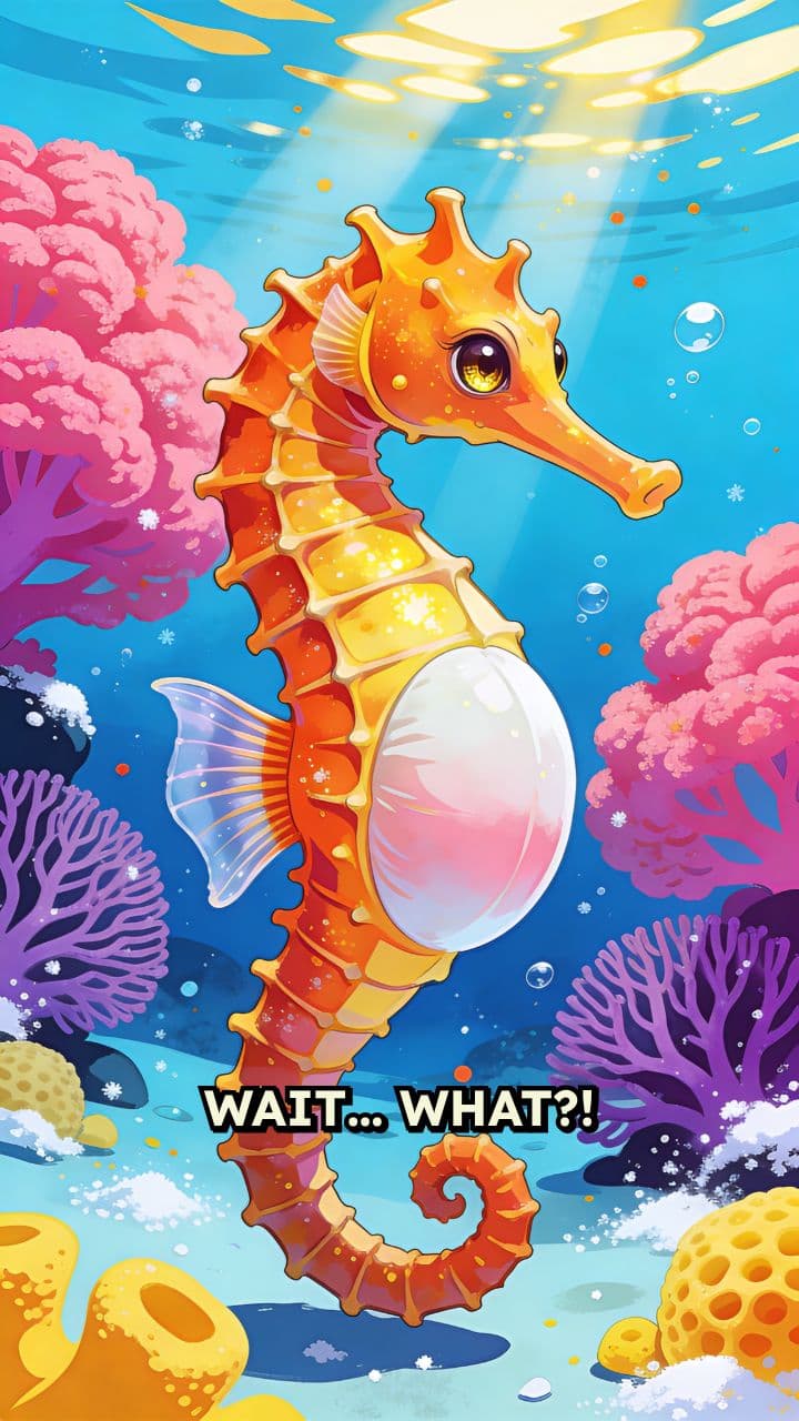 Male Seahorses Get Pregnant