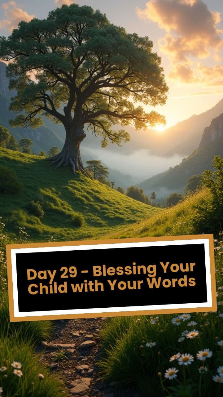 Day 29 - Blessing Your Child with Your Words