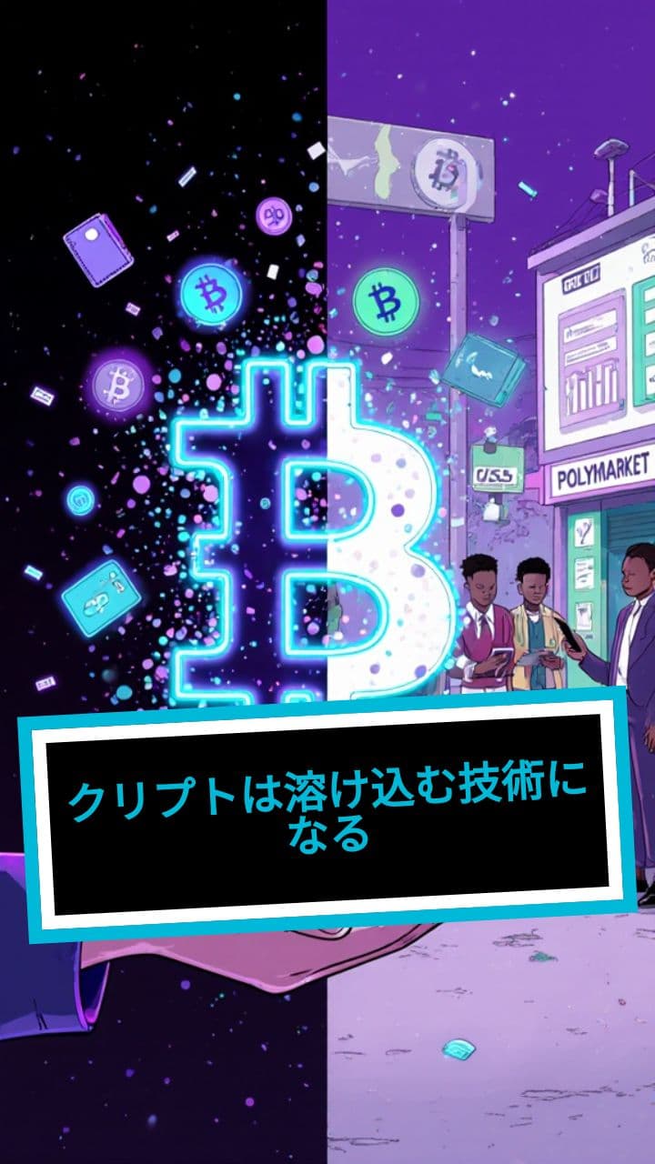 クリプトは溶け込む技術になる