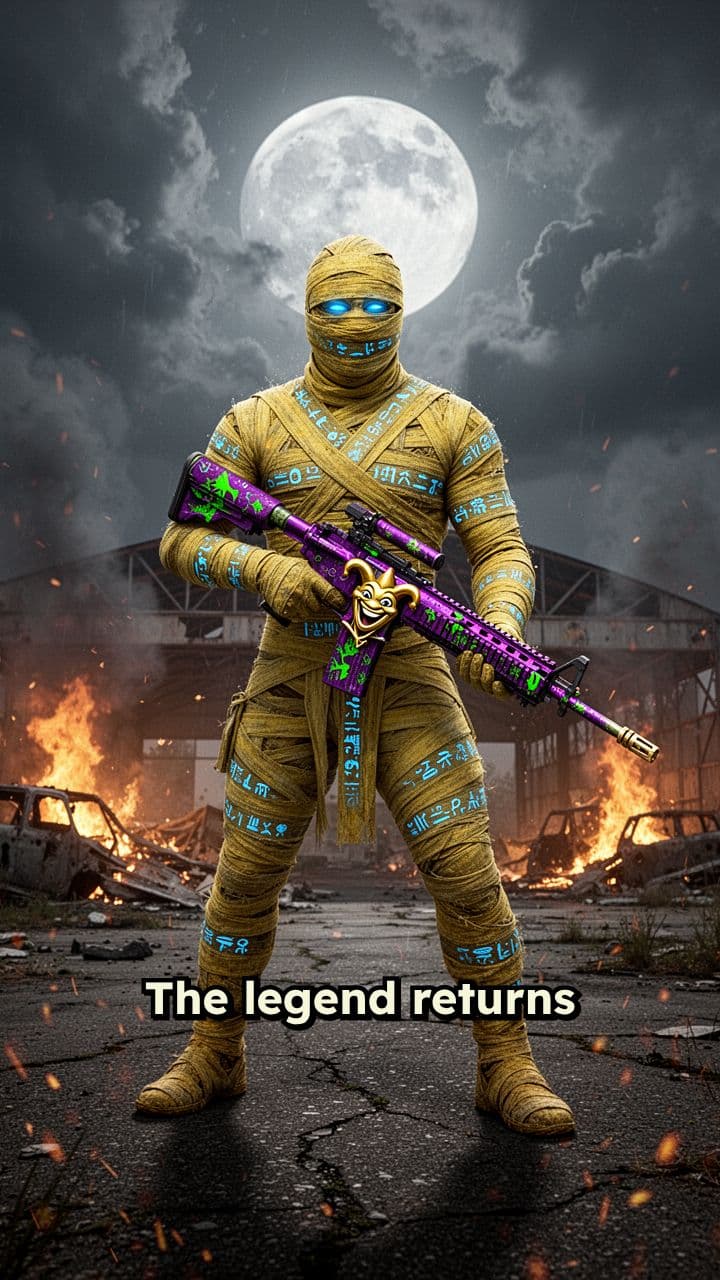 Legendary Pharaoh: Yellow Mummy x M416 Fool