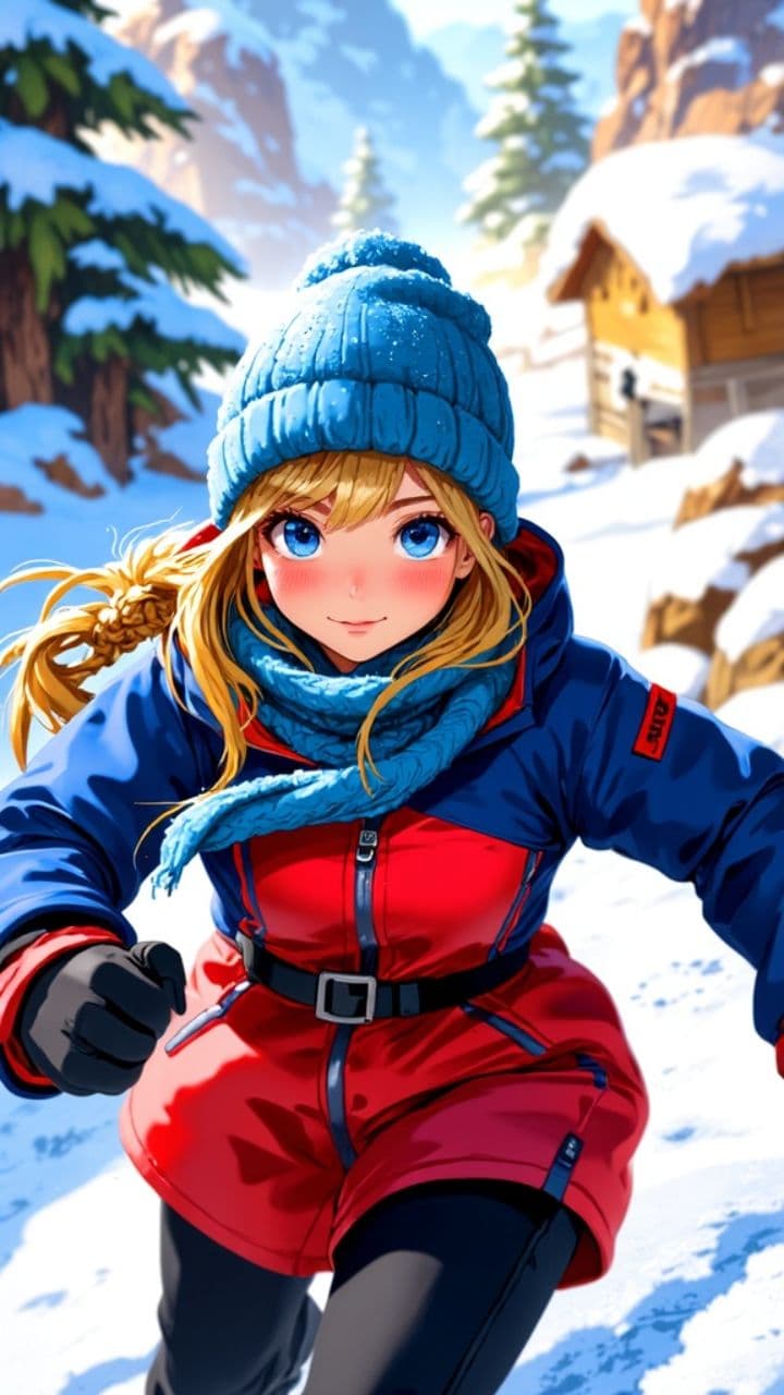 Кувырки на снегу