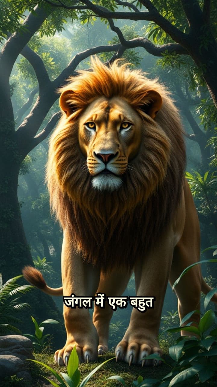 खरगोश की चालाकी से शेर की हार