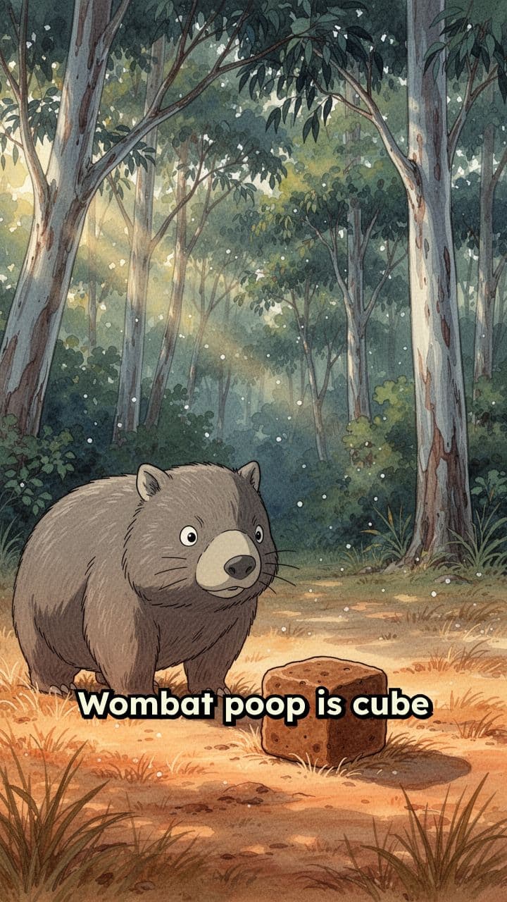 Why Wombats Poop Cubes
