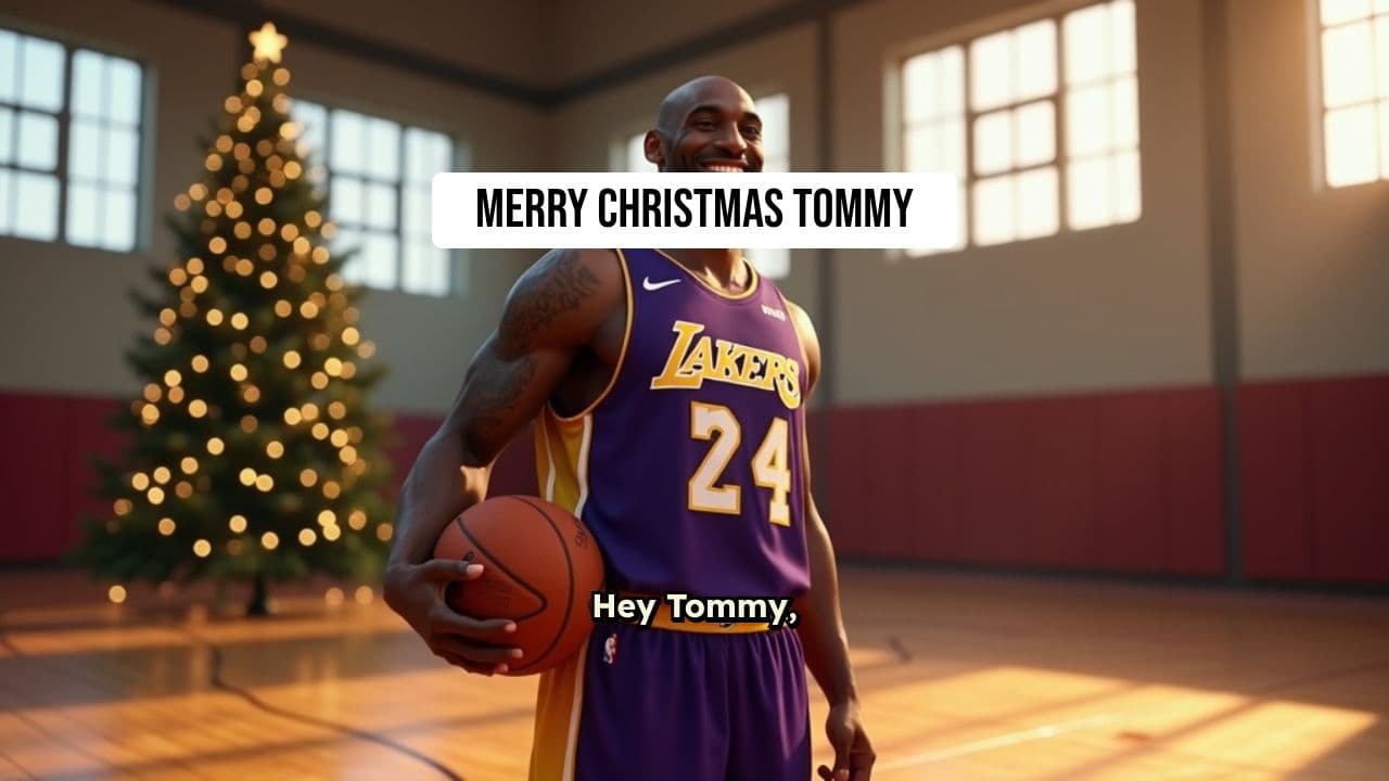Kobe Bryant Christmas Tribute to Tommy