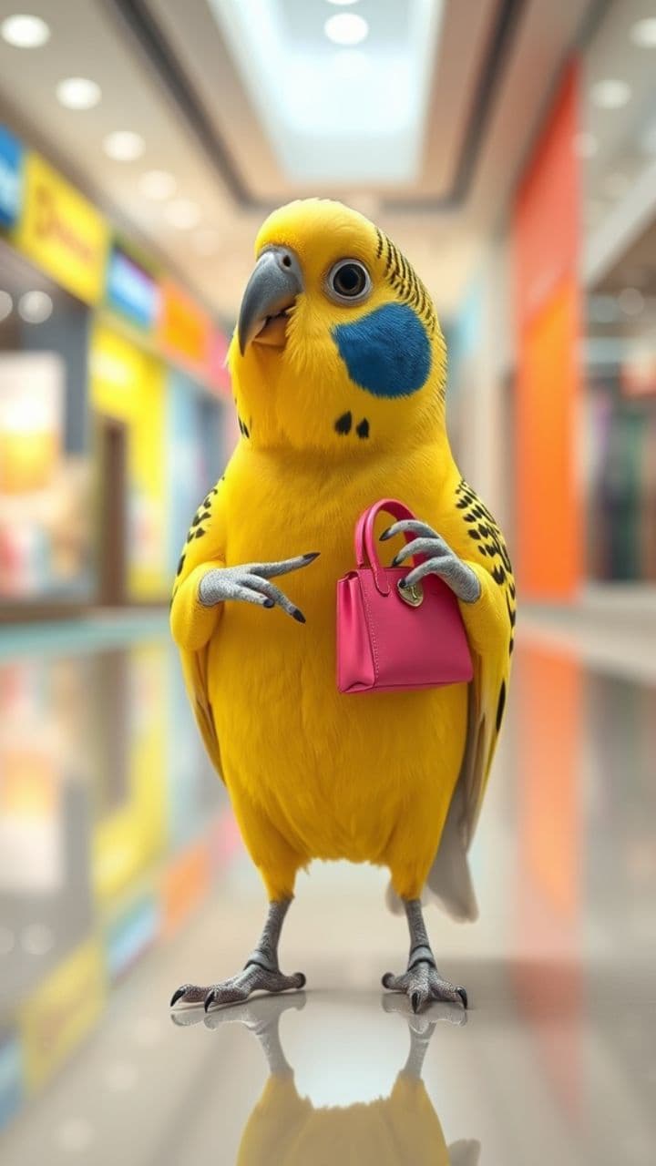Budgerigar Shopping Spree