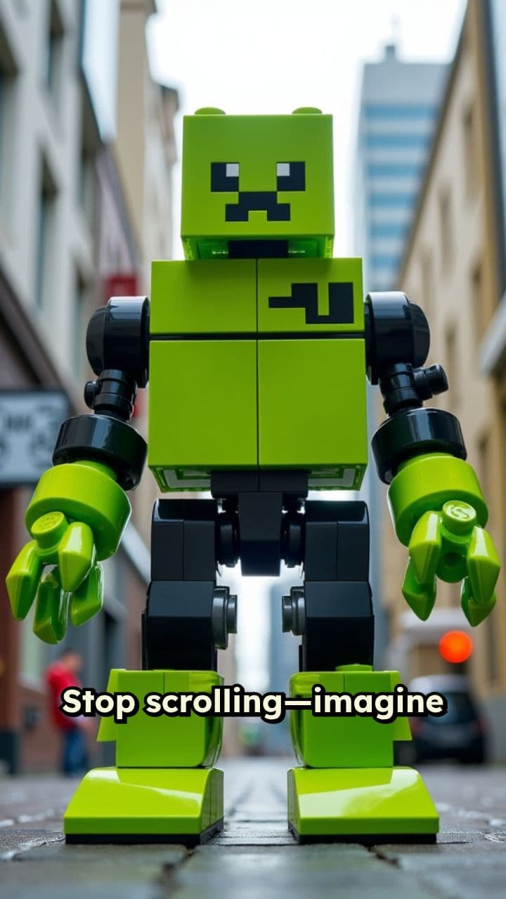 LEGO Creeper's Fiery Meltdown