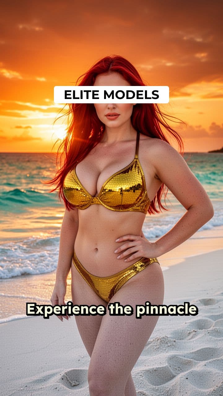 Golden Hour Glamour: Elite Swimwear Showcase
