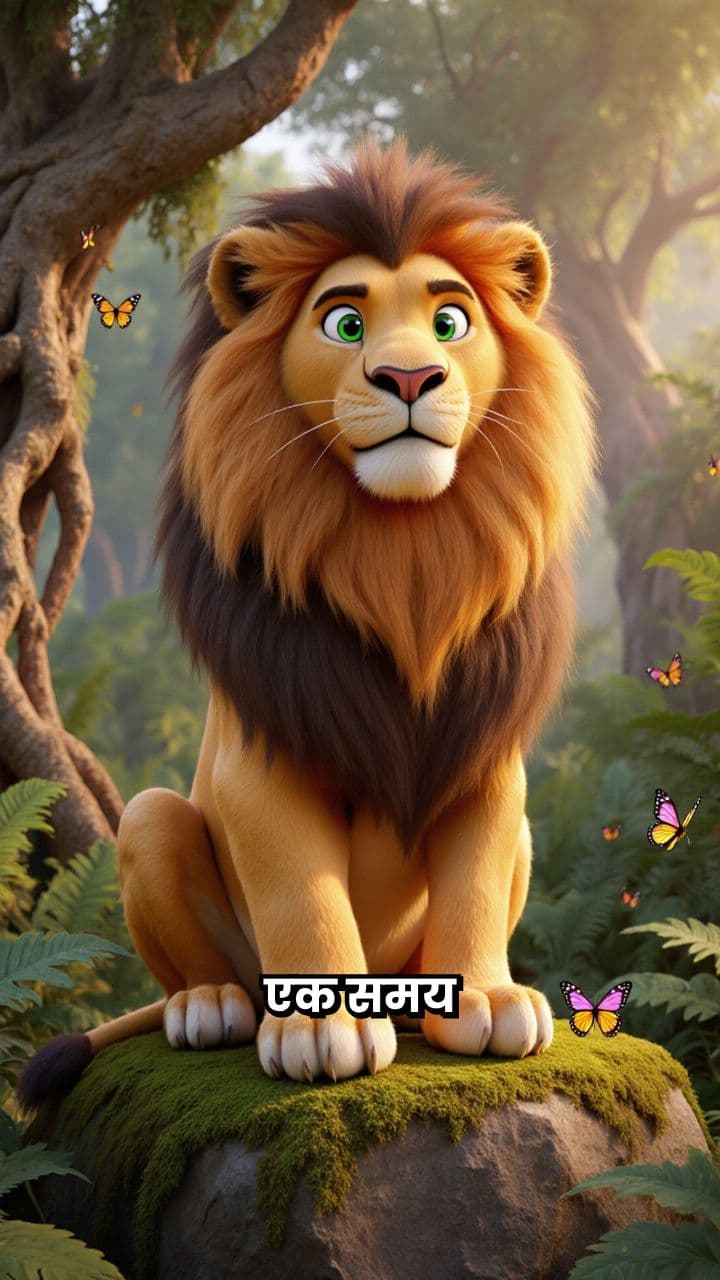 शेर और बंदर की दोस्ती