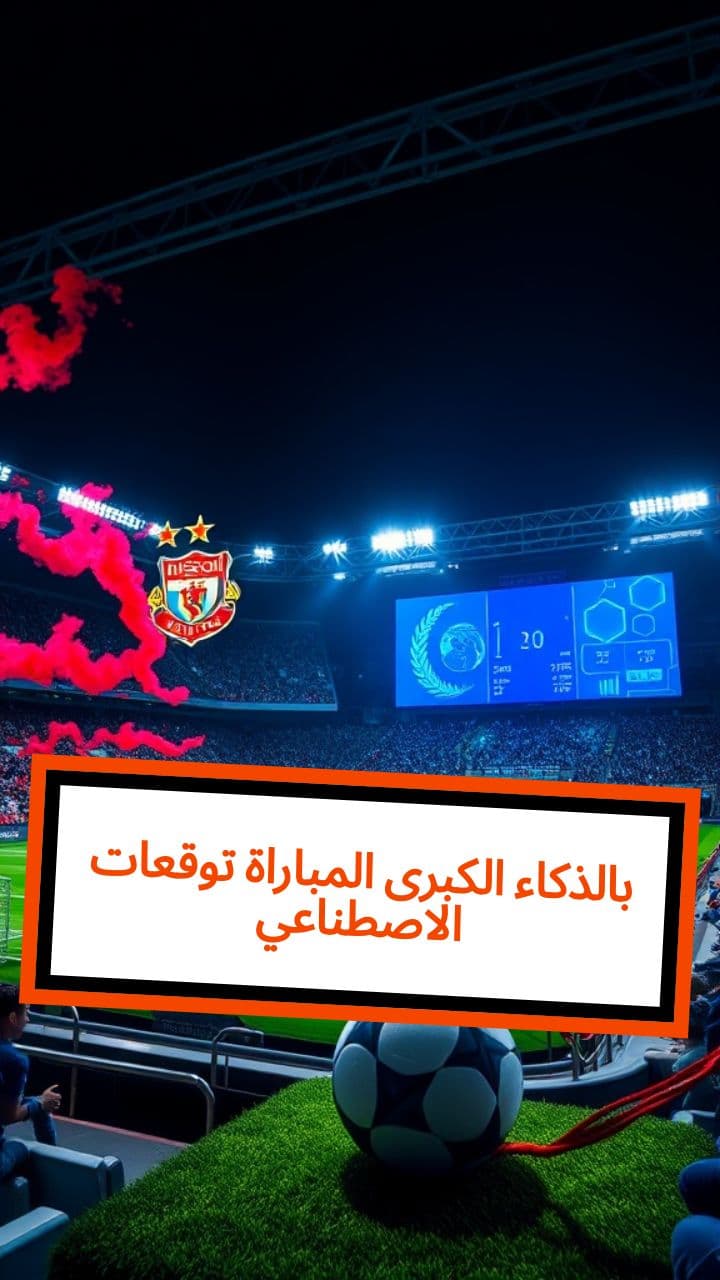 توقعات المباراة الكبرى بالذكاء الاصطناعي