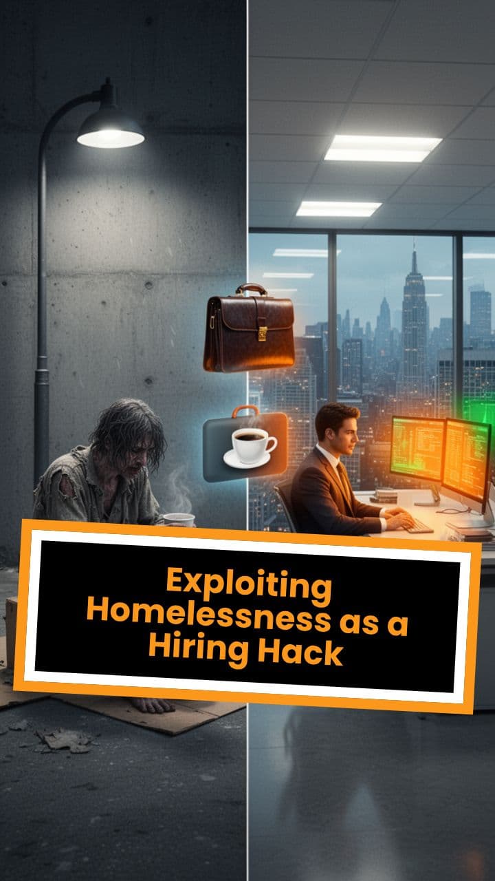 Exploiting Homelessness as a Hiring Hack