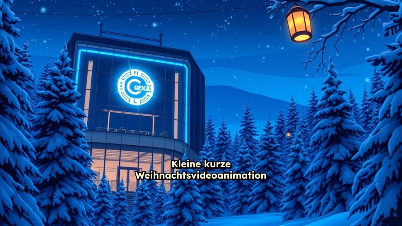 Innovative grexx Weihnachtsanimation in Winterlandschaft