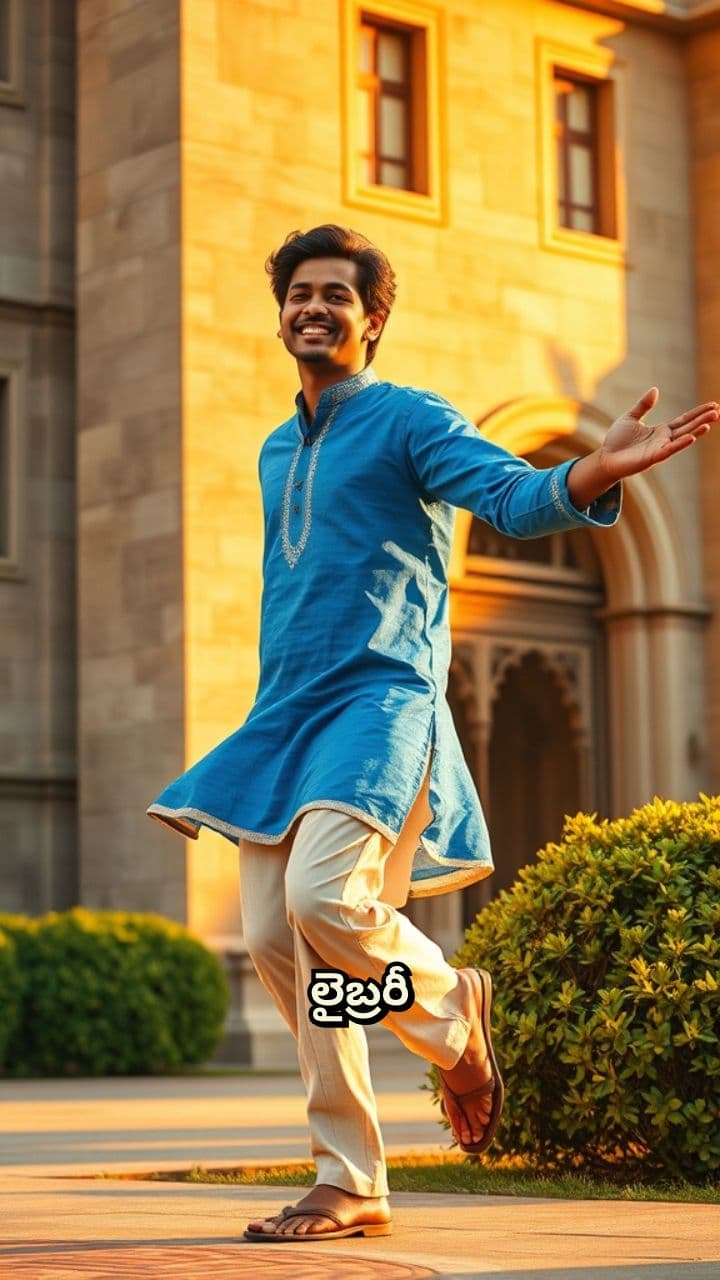 ప్రేయసి కోసం పాట పాడుతున్న యువకుడు