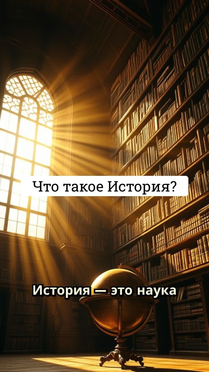 Место и значение истории в жизни общества. История как наука