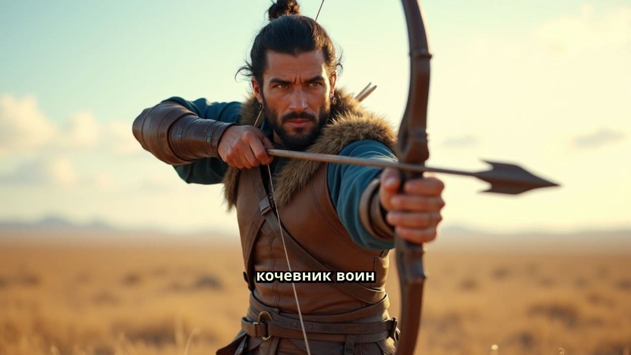 Кочевник-воин с луком