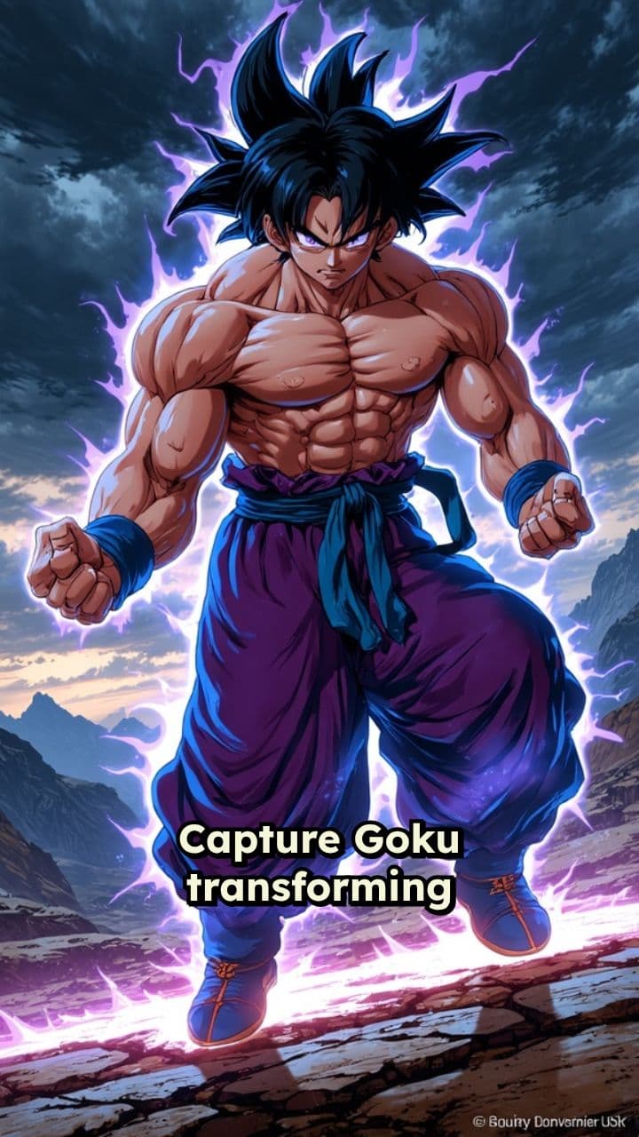 Goku's Ultra Ego Transformation
