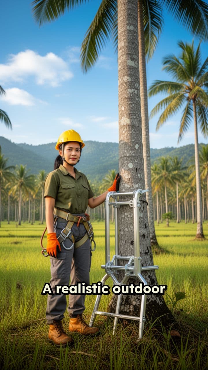 Safe Coconut Tree Climbing Technology