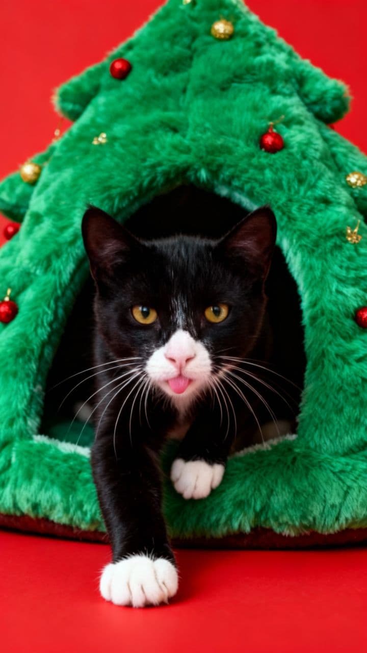 Christmas Cat Viral AI Video