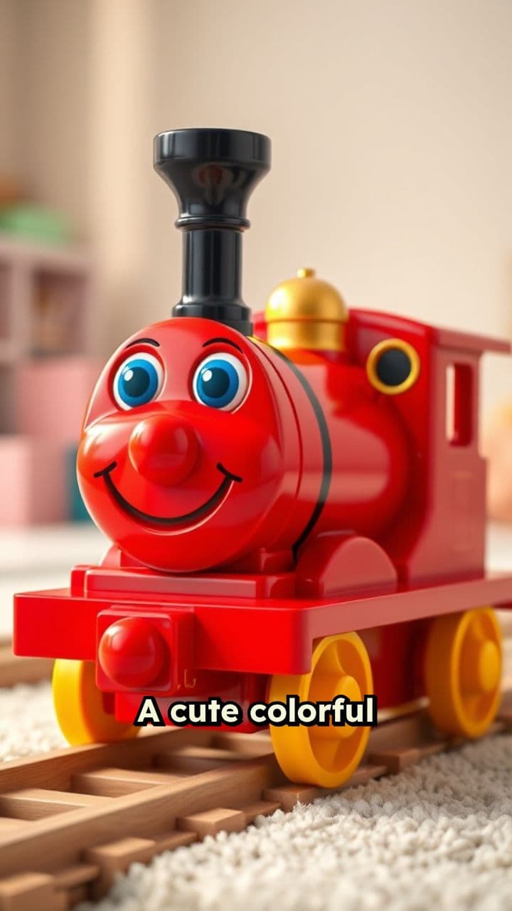 Smiling Toy Train Tunnel Loop