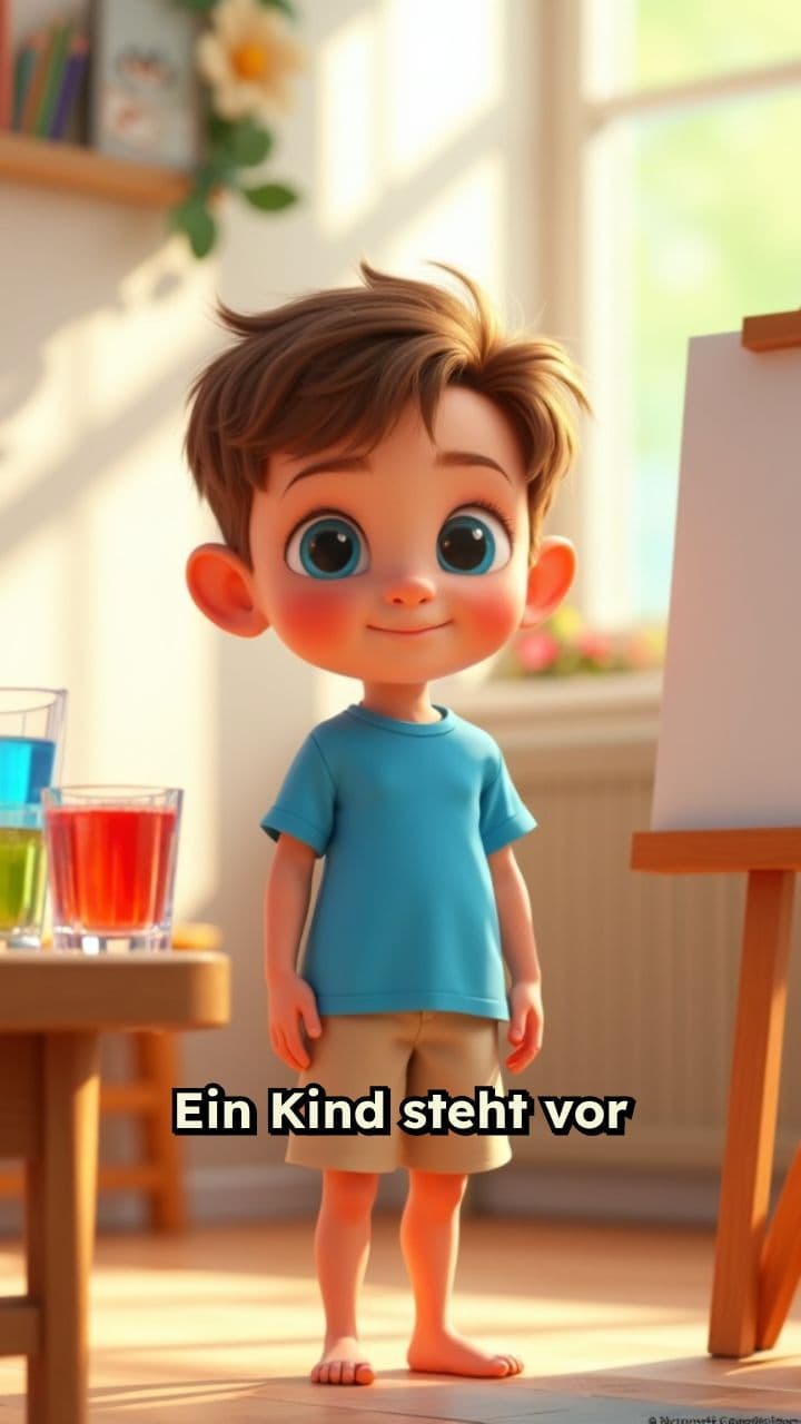 Seifenblasenkunst: Weihnachtskranz auf Leinwand