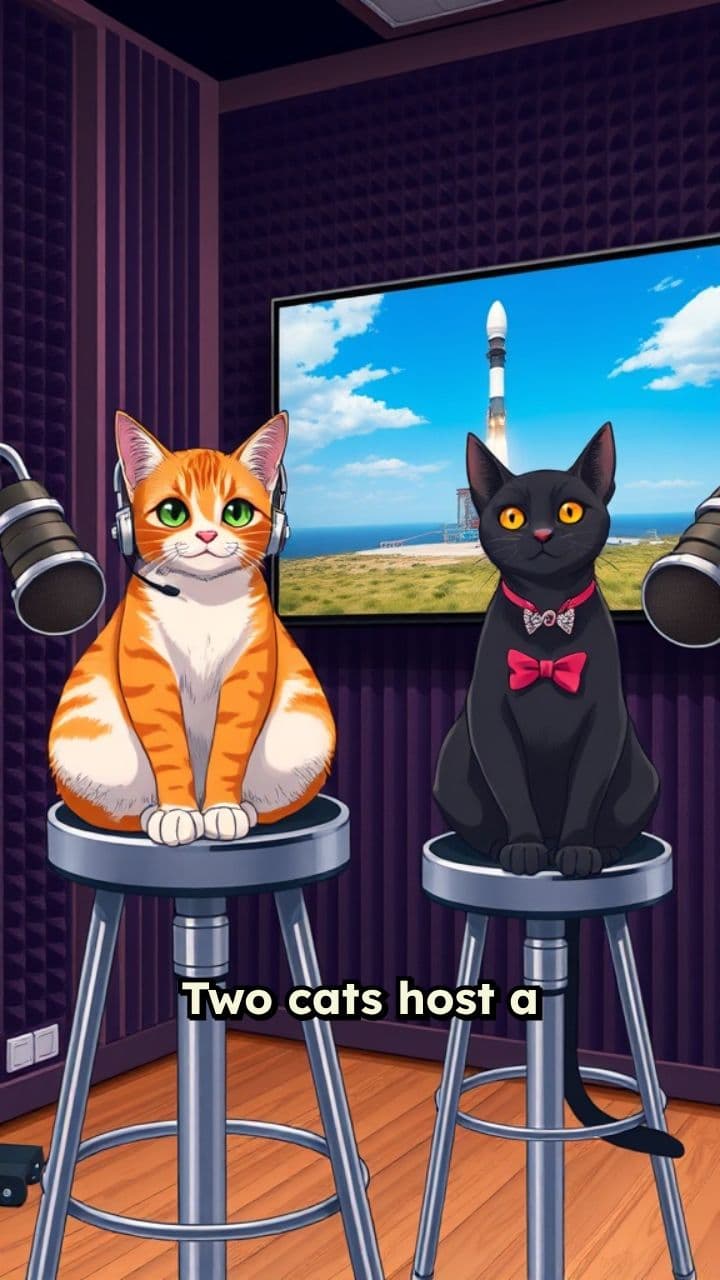 Cats Podcasting SpaceX Chaos