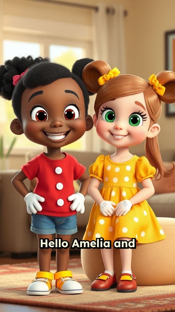 Disneyland Excitement for Amelia and Mackenzie