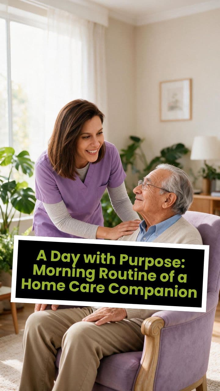 A Day with Purpose: Morning Routine of a Home Care Companion