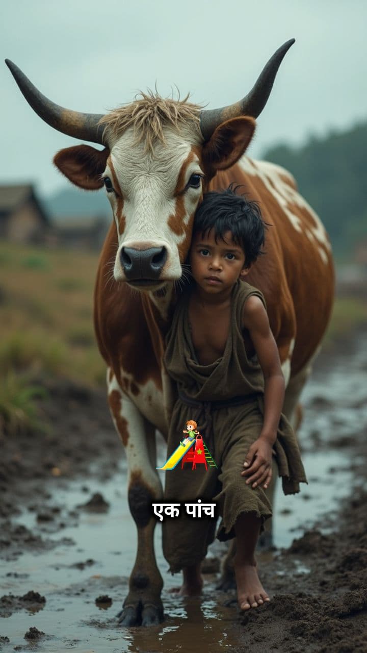 बच्चे की बहादुरी: गाय को बचाया