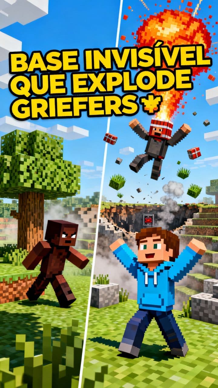 BASE INVISÍVEL QUE EXPLODE GRIEFERS 😂