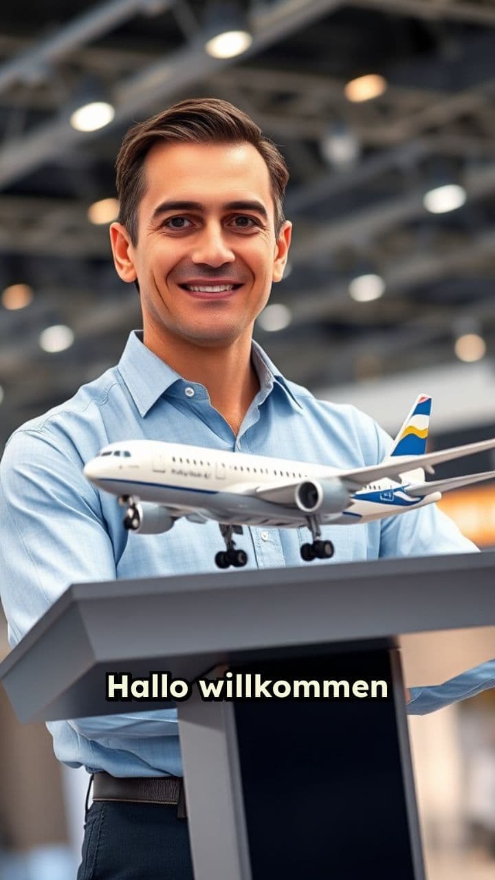 Flugzeug Modelle Präsentation