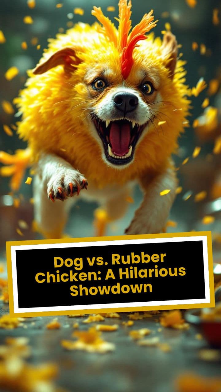 Dog vs. Rubber Chicken: A Hilarious Showdown