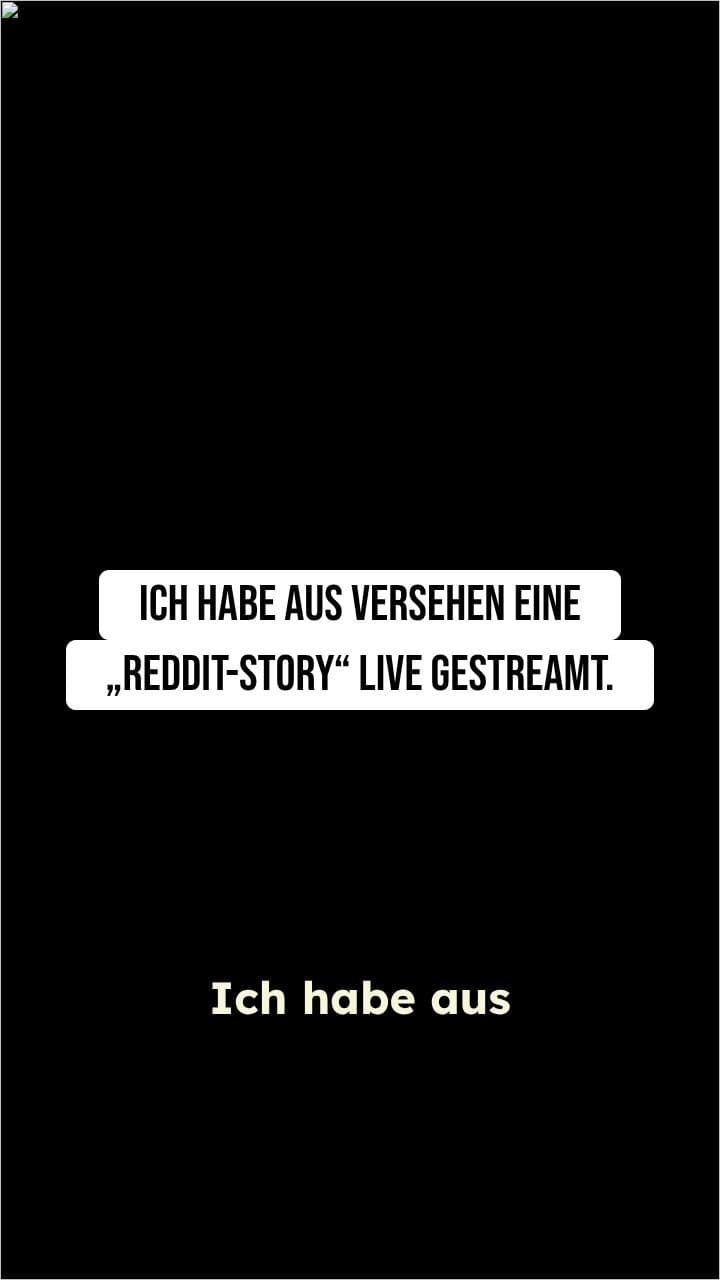 Accidental Reddit Story Live Stream