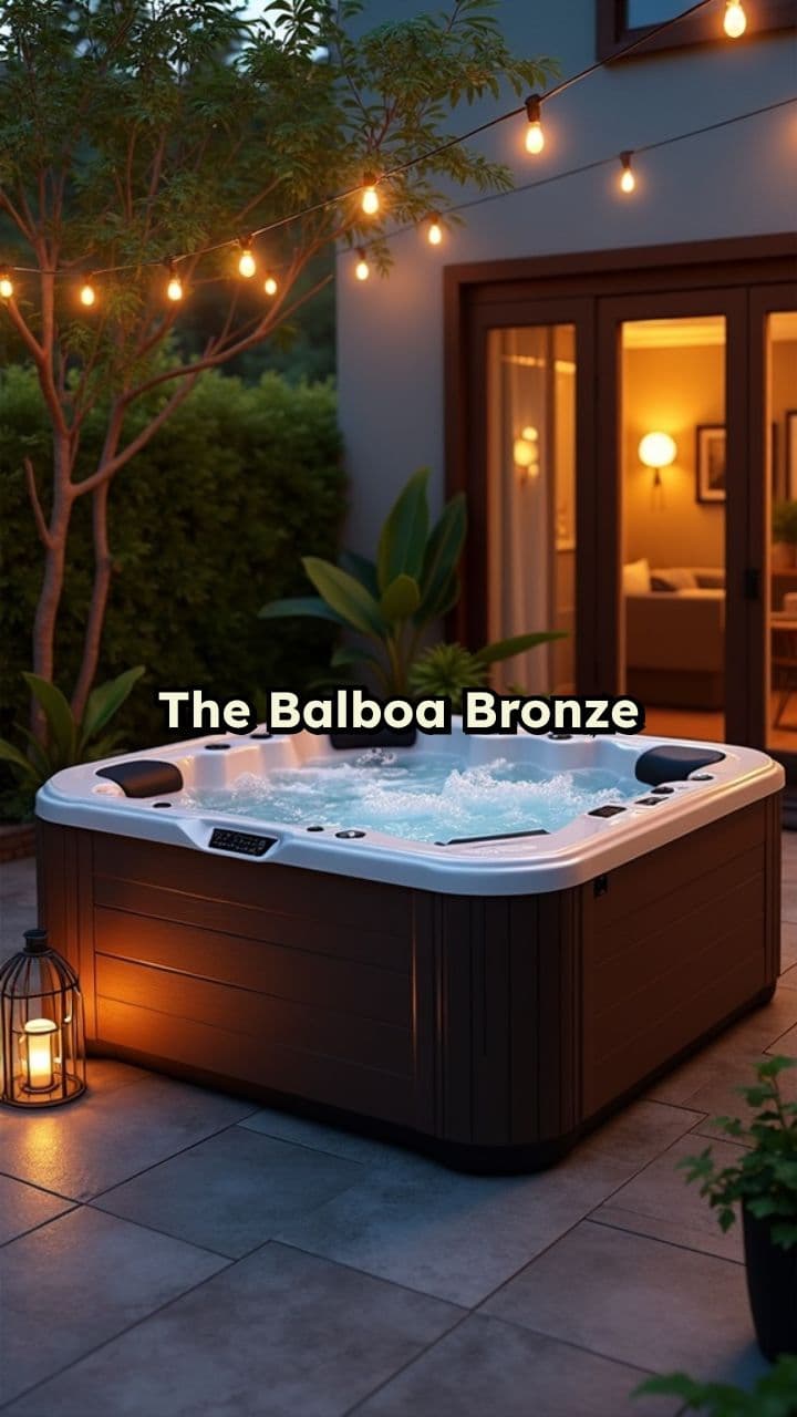 Compact Luxury Hot Tub for Easy Relaxation