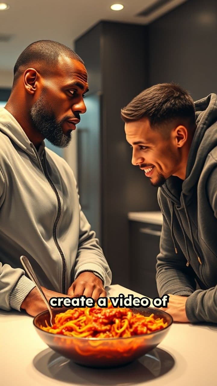 Spaghetti Showdown: LeBron vs. Curry