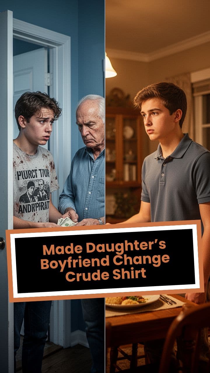 Made Daughter’s Boyfriend Change Crude Shirt